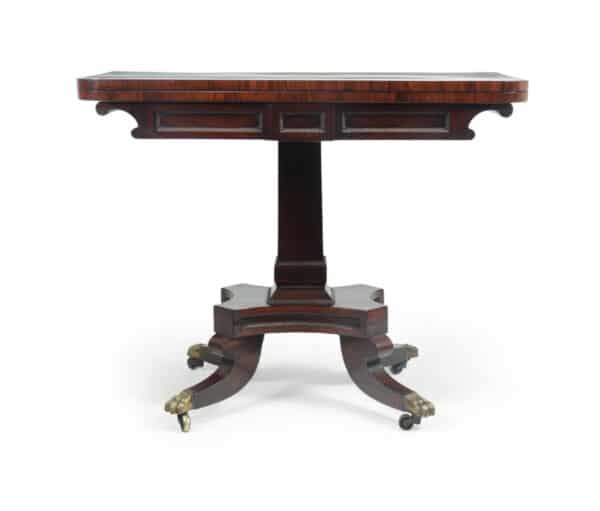Regency Rosewood English Card Table c1810 Antique Tables 16