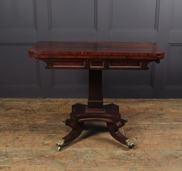 Regency Rosewood English Card Table c1810 Antique Tables 14