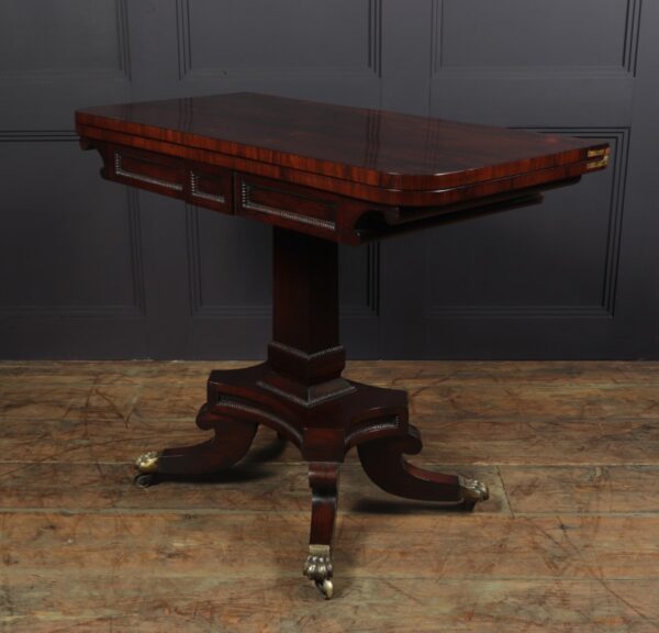 Regency Rosewood English Card Table c1810 - Image 8