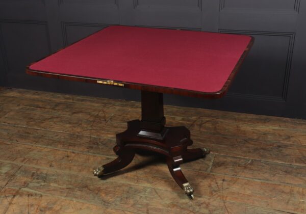 Regency Rosewood English Card Table c1810 Antique Tables 7