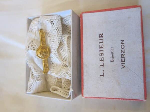 Art Nouveau French "FIX"Rolled Gold BEBE Brooch/Becker - Image 3