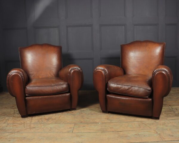 Pair of French Moustache Back Club Chairs - Image 13