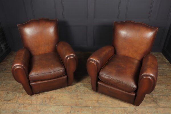 Pair of French Moustache Back Club Chairs - Image 12