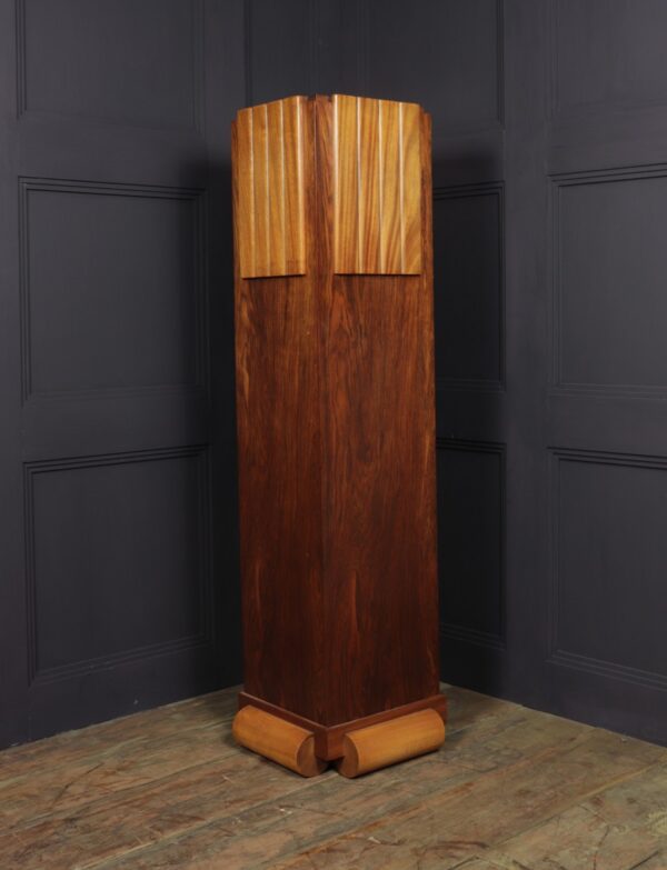 Art Deco Walnut Column c1925 - Image 11