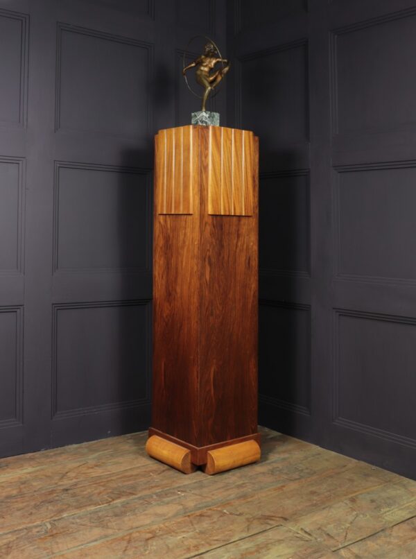 Art Deco Walnut Column c1925 column Vintage 5