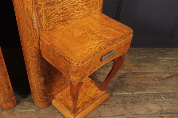 Pair of Art Deco Bedsides in Kato Ash c1920 - Image 6