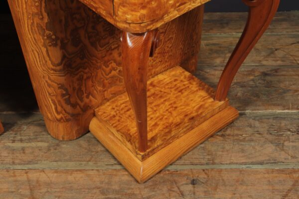 Pair of Art Deco Bedsides in Kato Ash c1920 - Image 5
