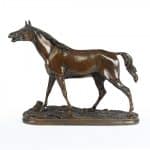Bronze Horse Sculpture by Mene 1856 Antique Sculptures