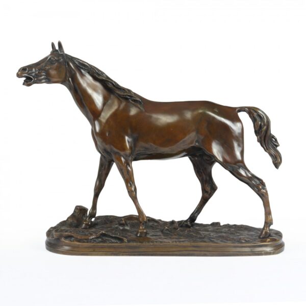 Bronze Horse Sculpture by Mene 1856