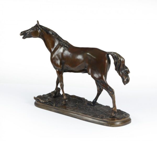Bronze Horse Sculpture by Mene 1856 - Image 8