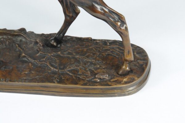 Bronze Horse Sculpture by Mene 1856 - Image 4