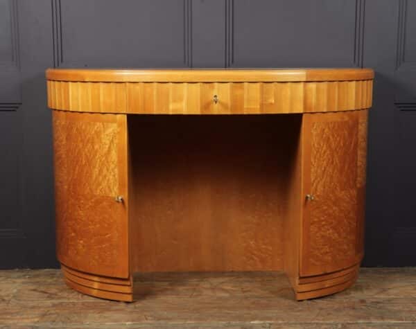 Art Deco Desk in Birds Eye Maple Antique Desks 15