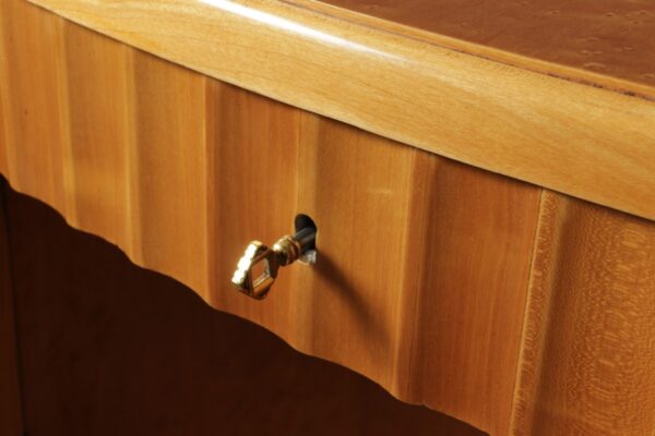 Art Deco Desk in Birds Eye Maple Antique Desks 14