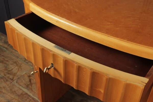 Art Deco Desk in Birds Eye Maple - Image 10