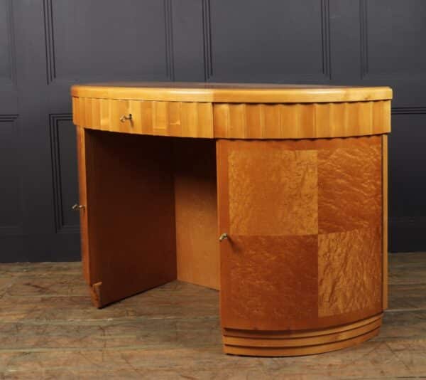 Art Deco Desk in Birds Eye Maple Antique Desks 8