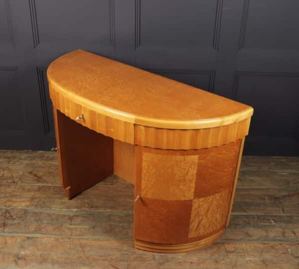Art Deco Desk in Birds Eye Maple - Image 5