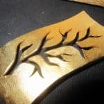 SOLD Vintage “Herve van der Straeten” Paris Brooch/Hand Hammered brooch Antique Jewellery