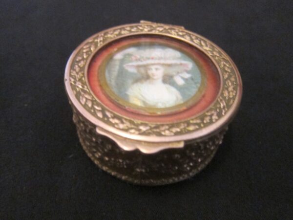 19th Century French “Lady” Trinket Pot French Antique Boxes 5