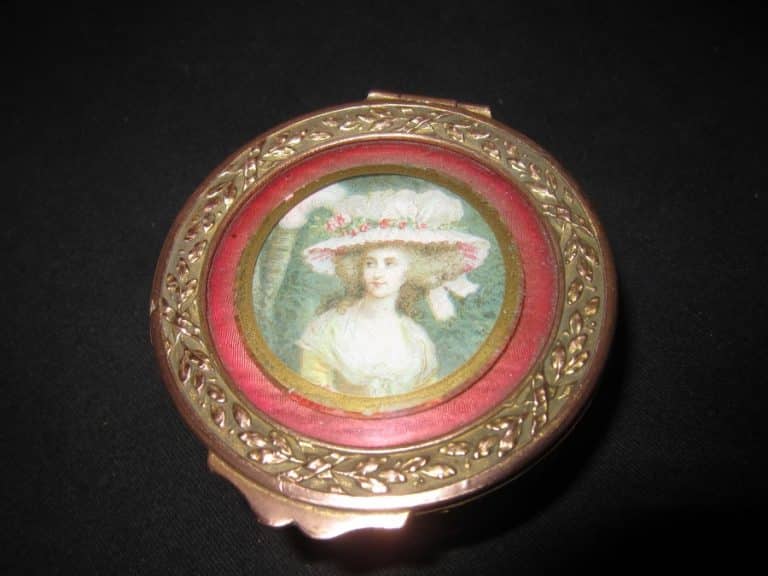 19th Century French "Lady" Trinket Pot