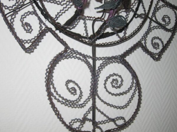 Huge 19th Century French Beaded Flower Display - Image 6