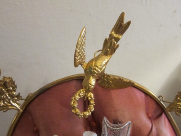 Antique French Gold Gilt Metal Boudoir Stand boudoir stand Antique Textiles 7