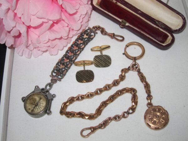 Antique French Gentlemans AccessoriesSilver/Gold