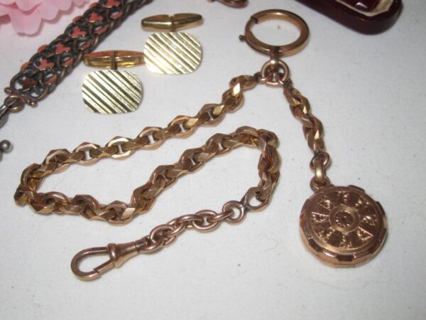 Antique French Gentlemans AccessoriesSilver/Gold albert Antique Jewellery 4