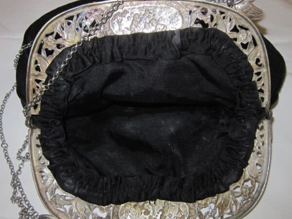 Antique Italian"Fratelli Coppini" Silver & Petite Point Opera Purse - Image 9