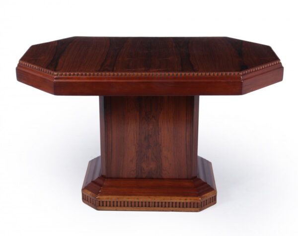 French Art Deco Rosewood coffee Table c 1920 - Image 12