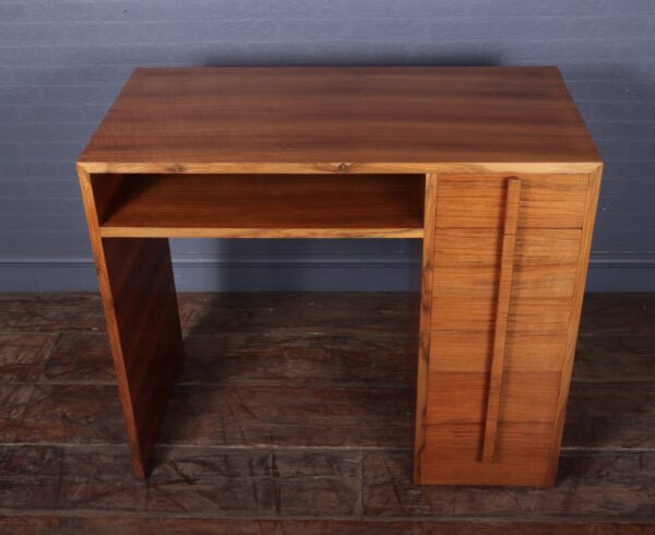 Art Deco Desk In Walnut c1930 Antique Desks 12