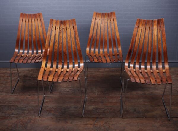 Mid Century Dining Chairs by Hans Brattrud for Hove Mobler, Set of 4 - Image 10
