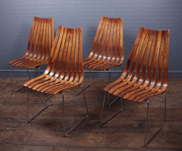 Mid Century Dining Chairs by Hans Brattrud for Hove Mobler, Set of 4 - Image 9