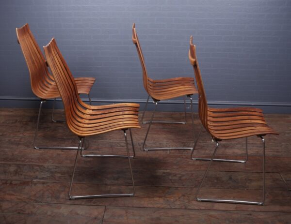 Mid Century Dining Chairs by Hans Brattrud for Hove Mobler, Set of 4 - Image 6
