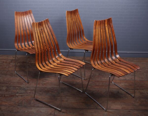 Mid Century Dining Chairs by Hans Brattrud for Hove Mobler, Set of 4 - Image 5