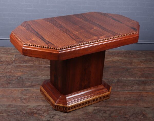 French Art Deco Rosewood coffee Table c 1920 - Image 6