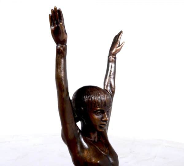 Bronze Sculpture of Gymnast c1970 Antique Sculptures 14