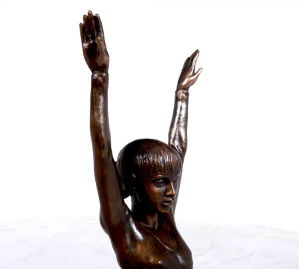 Bronze Sculpture of Gymnast c1970 - Image 12