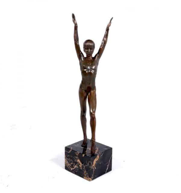 Bronze Sculpture of Gymnast c1970 Antique Sculptures 12