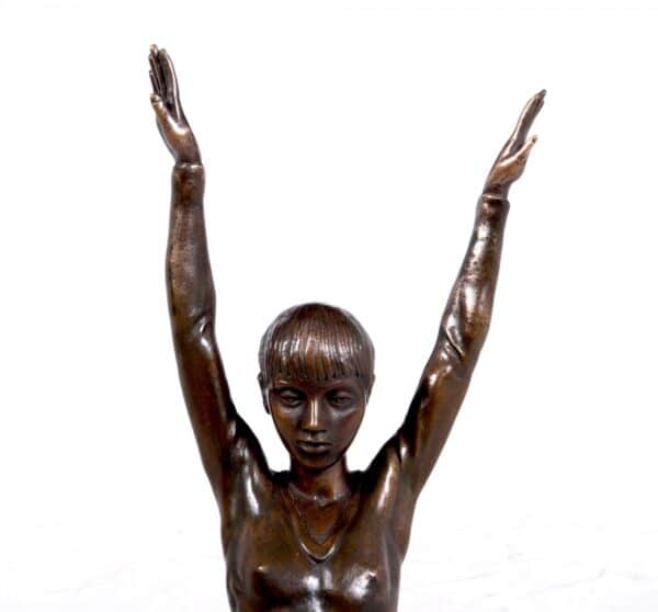 Bronze Sculpture of Gymnast c1970 Antique Sculptures 11