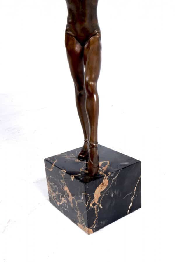 Bronze Sculpture of Gymnast c1970 Antique Sculptures 10