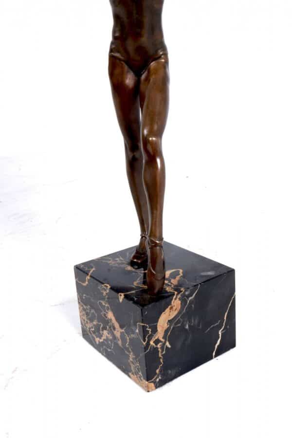 Bronze Sculpture of Gymnast c1970 - Image 8