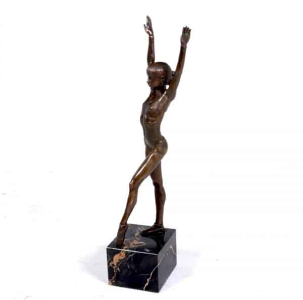 Bronze Sculpture of Gymnast c1970 Antique Sculptures 9