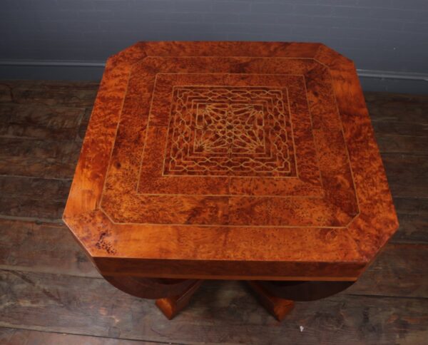 Art Deco Coffee Table in Burr Yew c1930 - Image 9