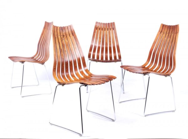 Mid Century Dining Chairs by Hans Brattrud for Hove Mobler, Set of 4 - Image 3