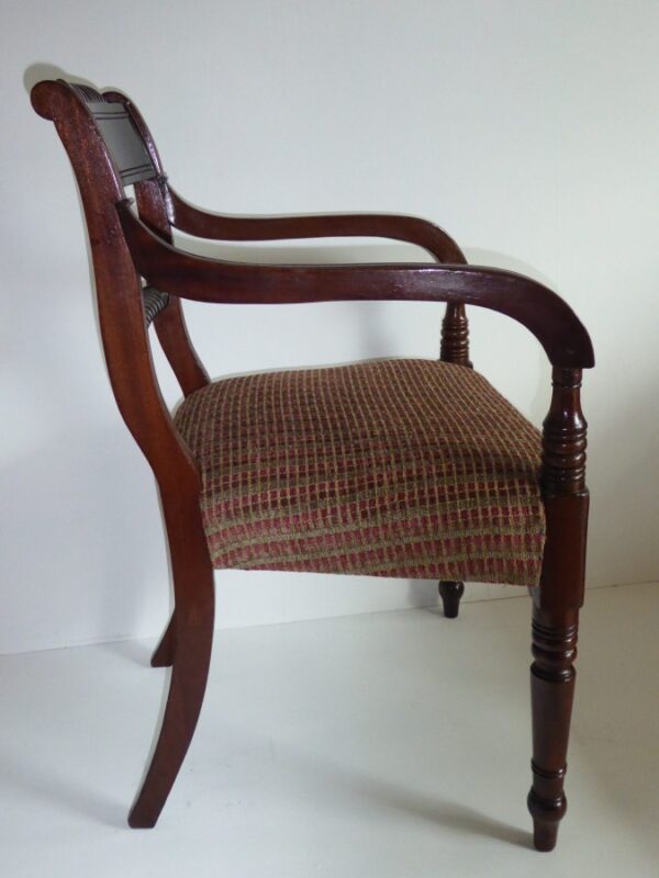 Georgian mahogany rope back carver circa 1800 carver Antique Chairs 4