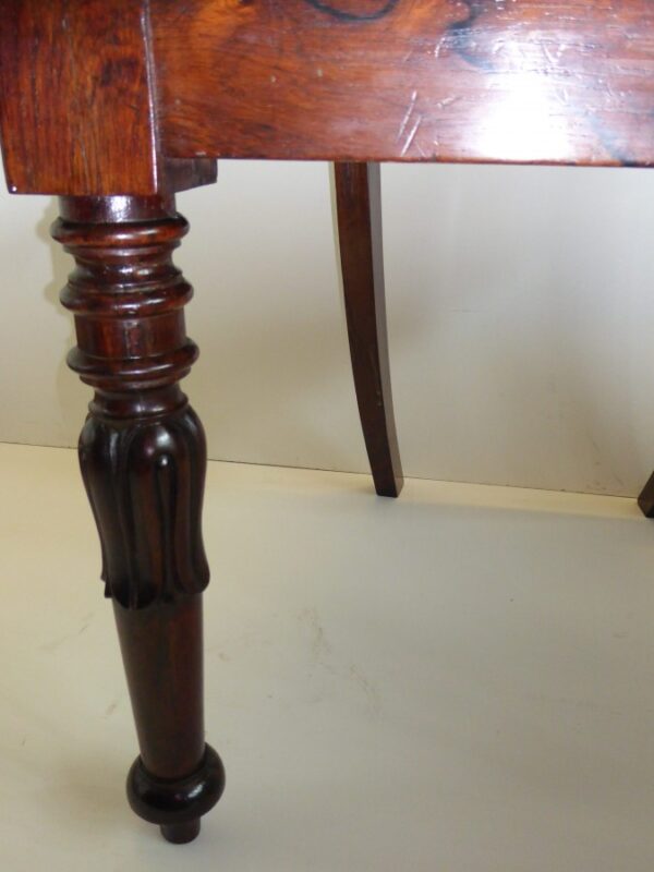 Set of 4 rosewood kidney back dining chairs circa 1840 - Image 4