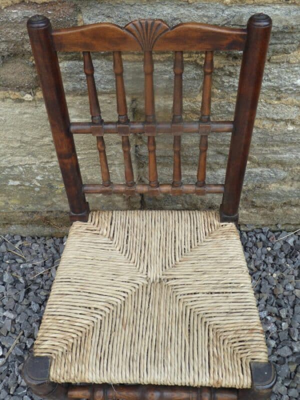 Victorian oak childs chair childs chair Antique Chairs 4