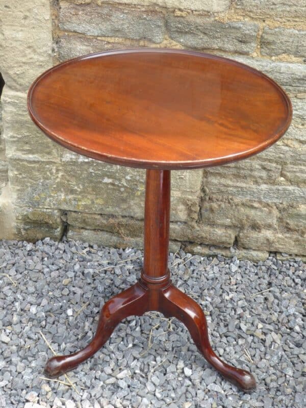 Georgian mahogany gun barrel tripod table circa 1760 Georgian Antique Tables 3