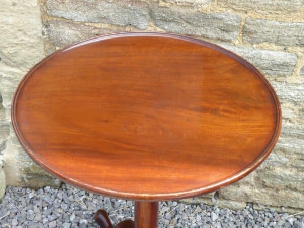 Georgian mahogany gun barrel tripod table circa 1760 - Image 2