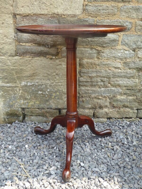 Georgian mahogany gun barrel tripod table circa 1760 Georgian Antique Tables 5